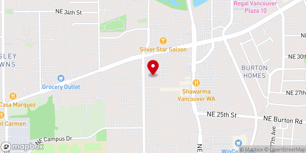 Map showing location of Living Water Church