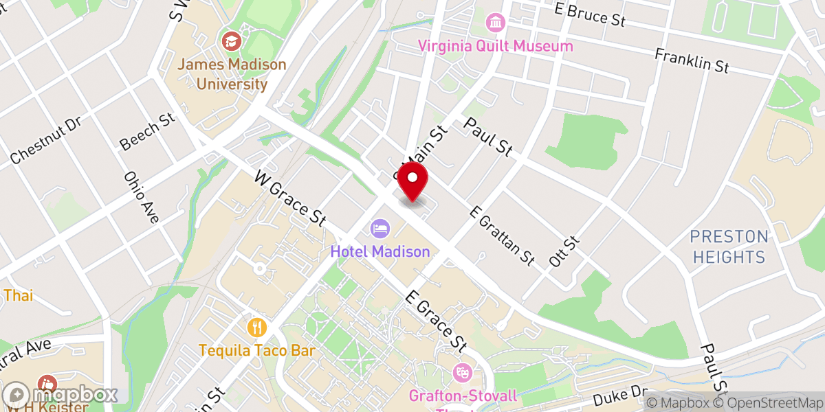 Map showing location of Emmanuel Episcopal Church