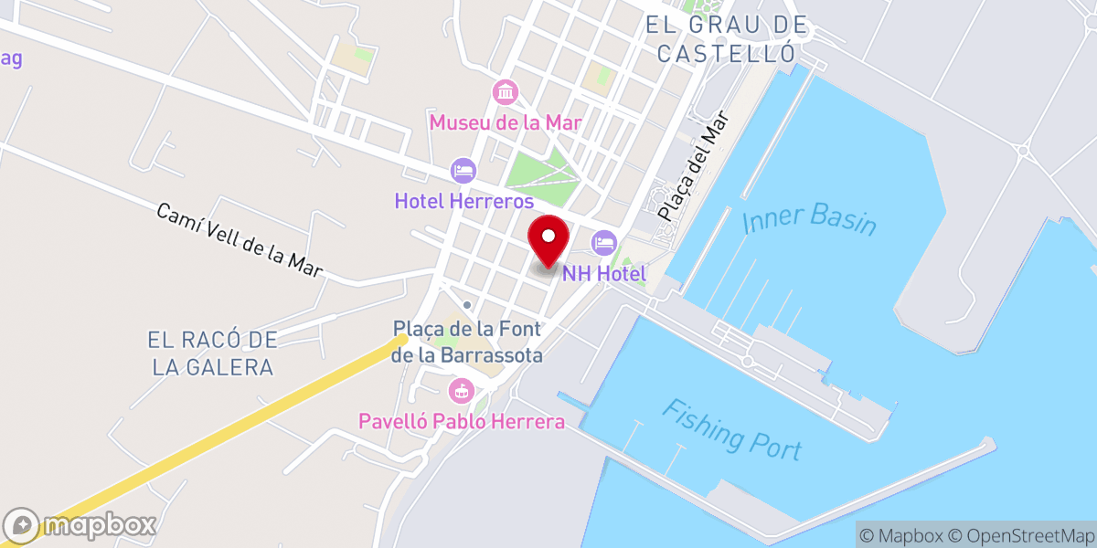 Map showing location of Parroquia de San Pedro