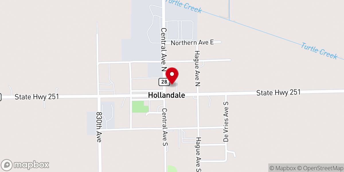 Map showing location of Family of Faith Community Church