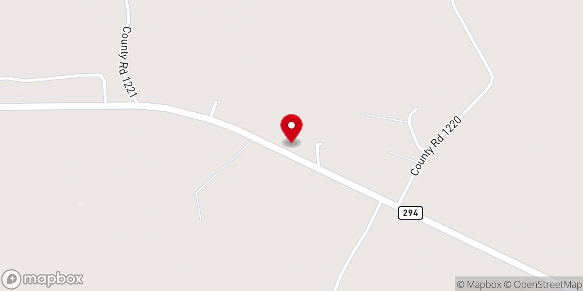 Map showing location of Denson Springs Missionary Bpt