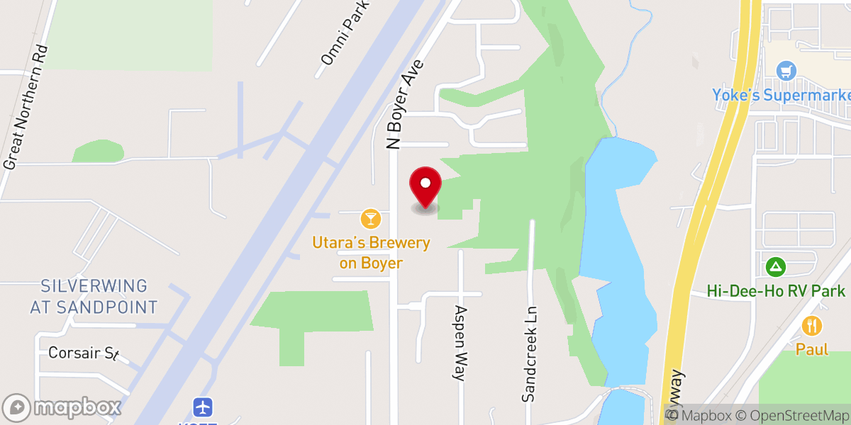 Map showing location of Lighthouse Baptist Church