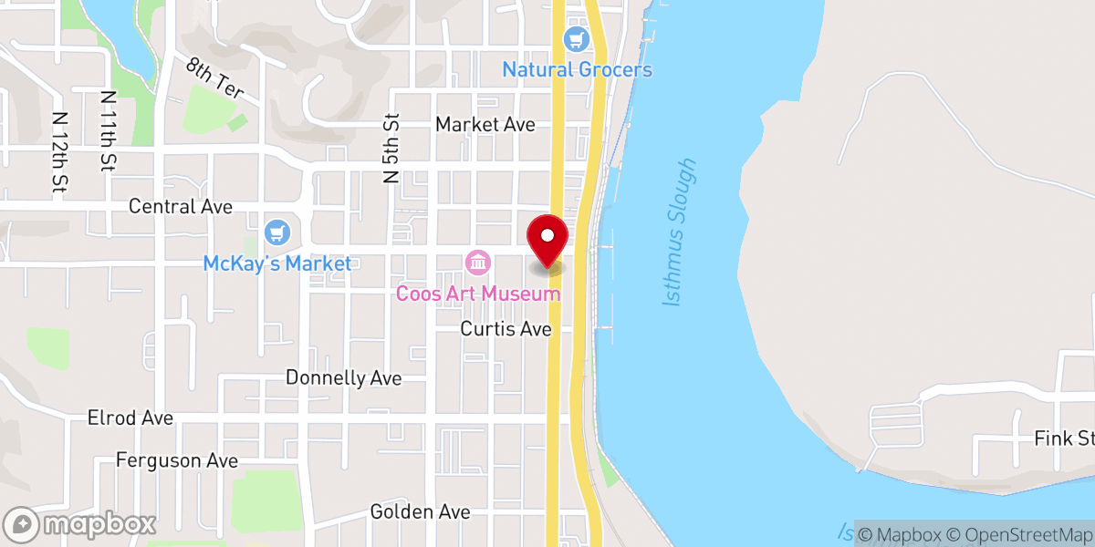 Map showing location of Egyptian Theatre