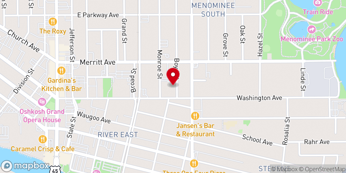 Map showing location of Oshkosh Religious Society