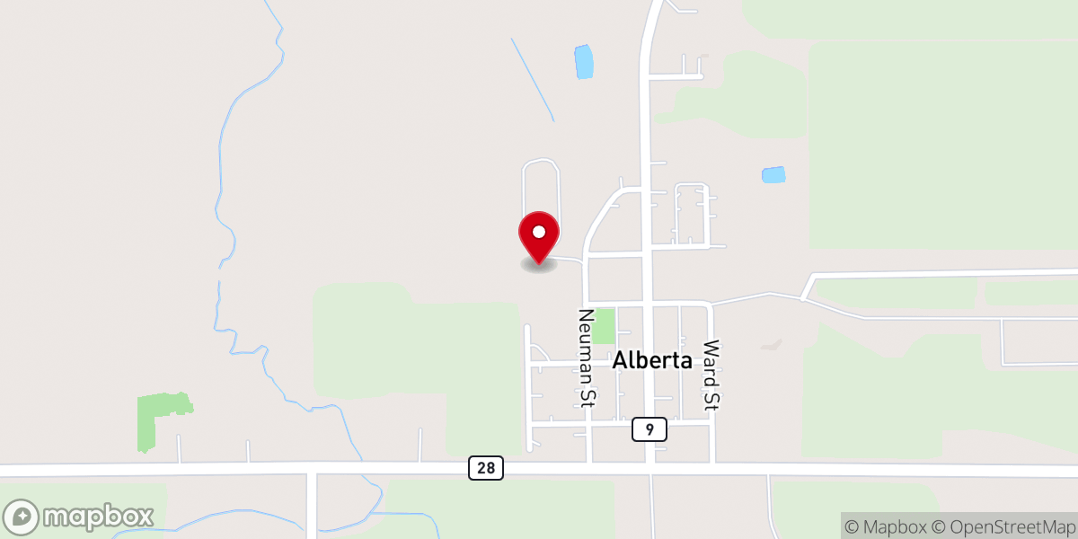 Map showing location of Trinity Lutheran Church Parsonage