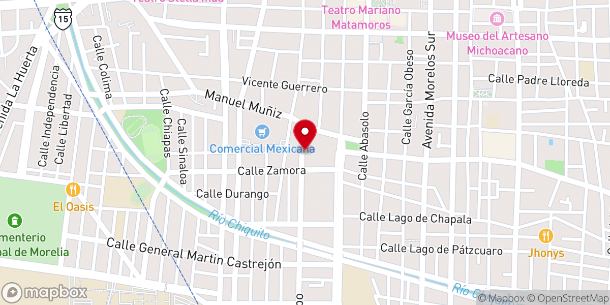Map showing location of Hogar Del.Cristo Abandonado Paz Y Bien