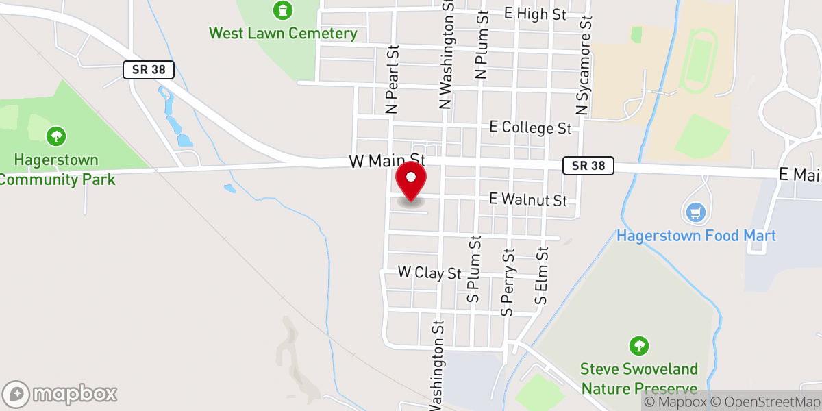 Map showing location of Hagerstown Faith Housing Inc