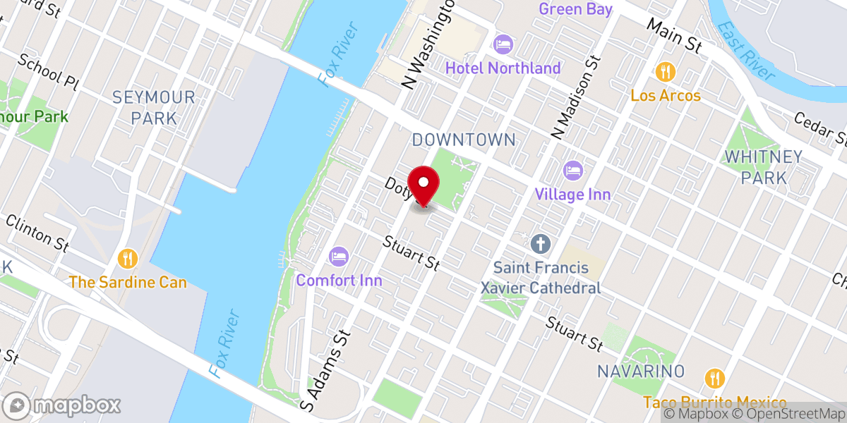 Map showing location of St. Willebrord Catholic Church