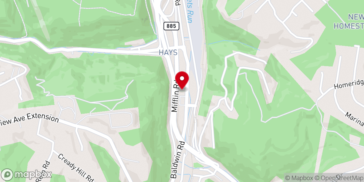 Map showing location of Holy Angels Church Hall