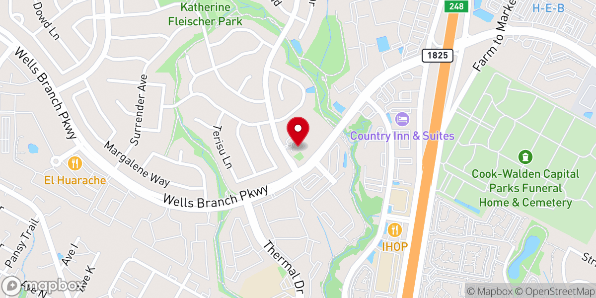 Map showing location of St Andrew's Presbyterian Church
