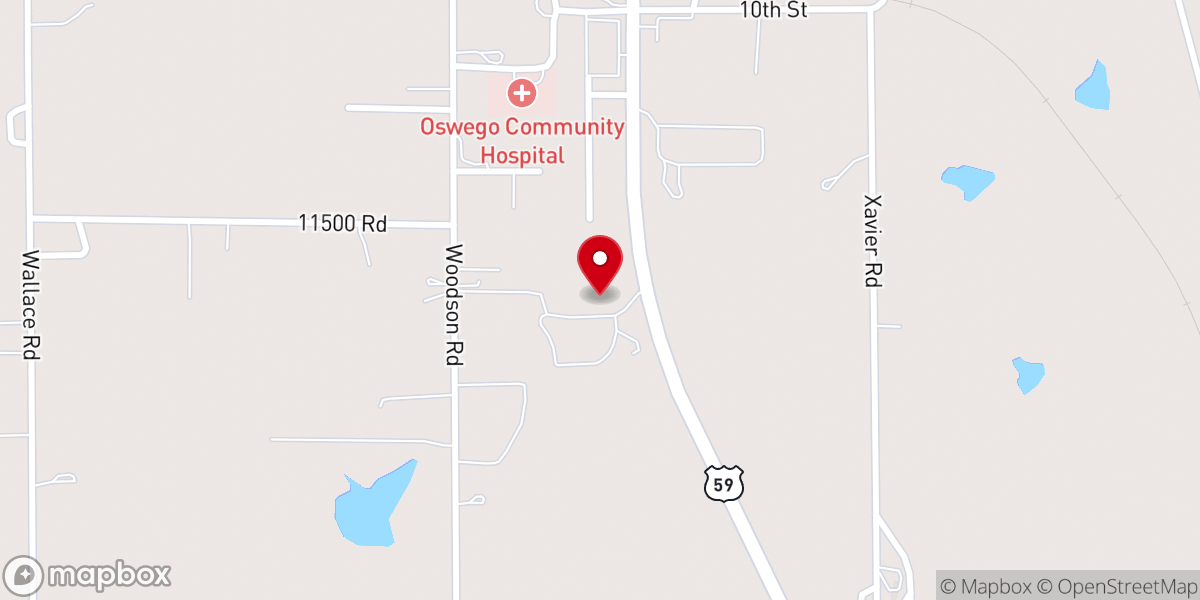 Map showing location of Christian Church