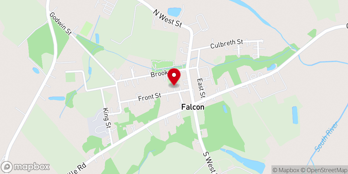 Map showing location of Antioch Baptist Church
