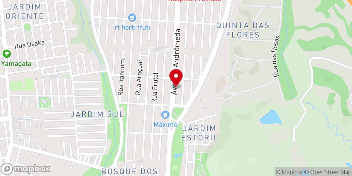 Map showing location of Igreja Fonte da Vida São José dos Campos