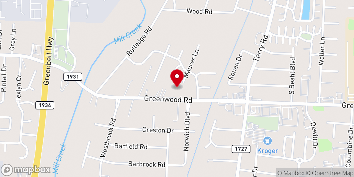 Map showing location of The Vine Christs Church at Maurer Lane