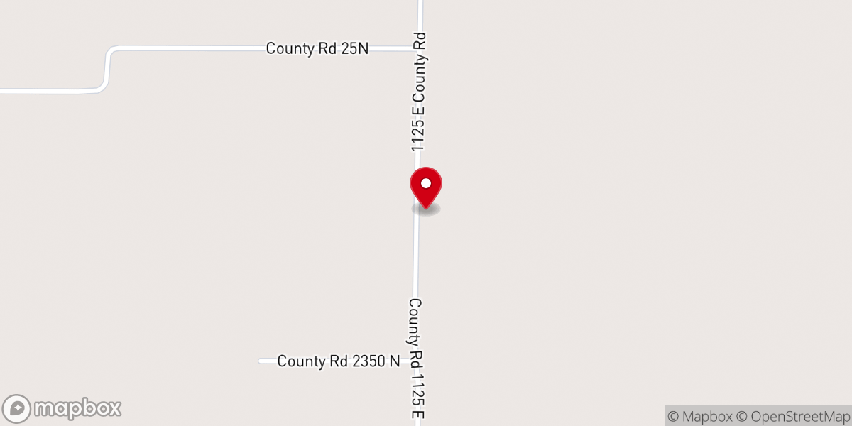 Map showing location of Ellis Mound Baptist Church