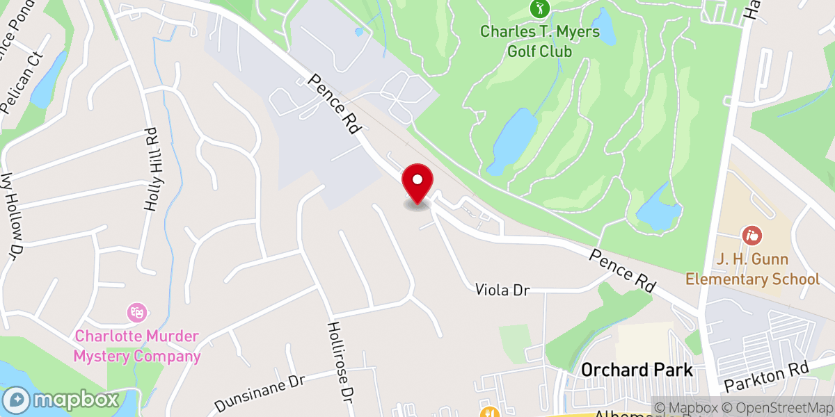 Map showing location of Church of Scientology Mission of Central Charlotte