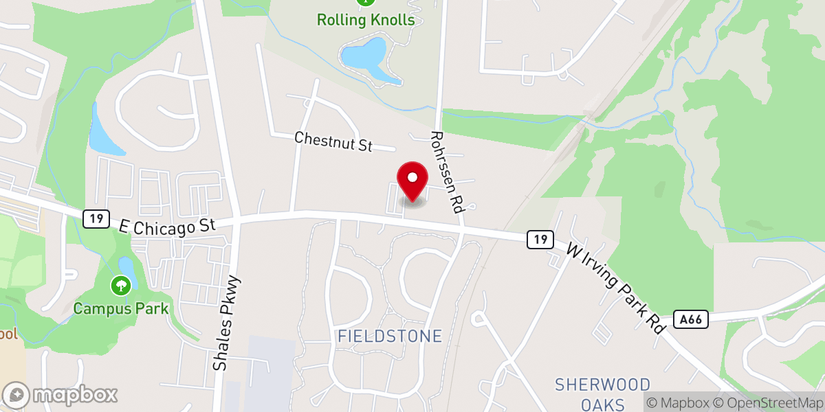 Map showing location of Love Revival Church