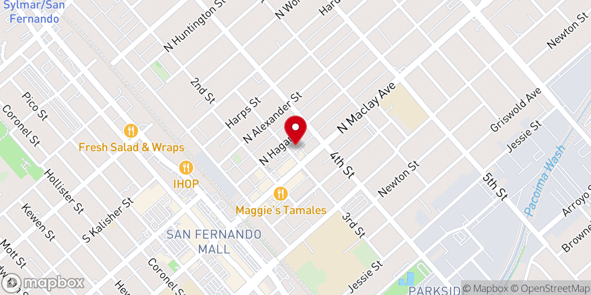 Map showing location of Calvary Tabernacle
