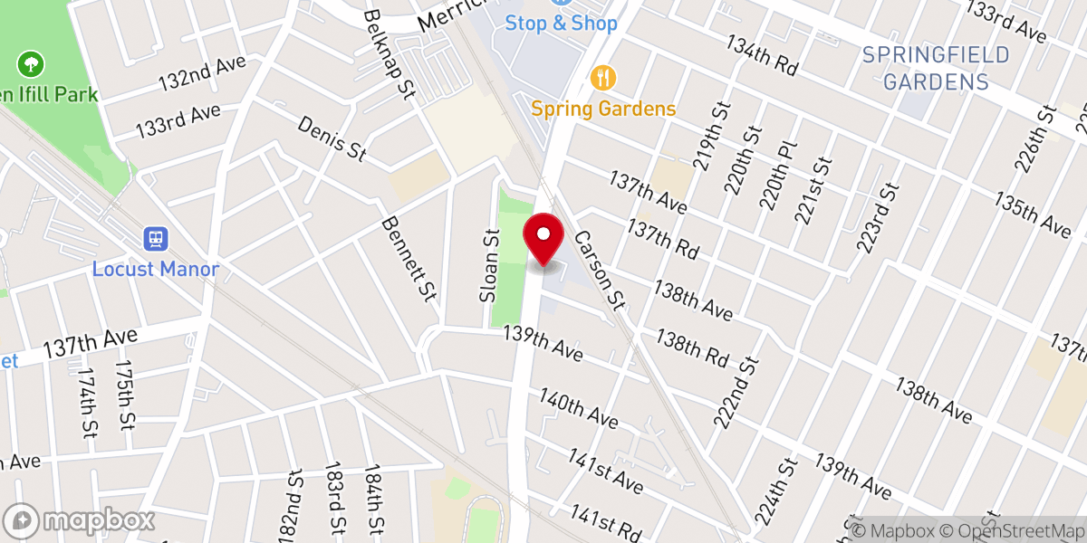 Map showing location of United Apostolic Lighthouse Church