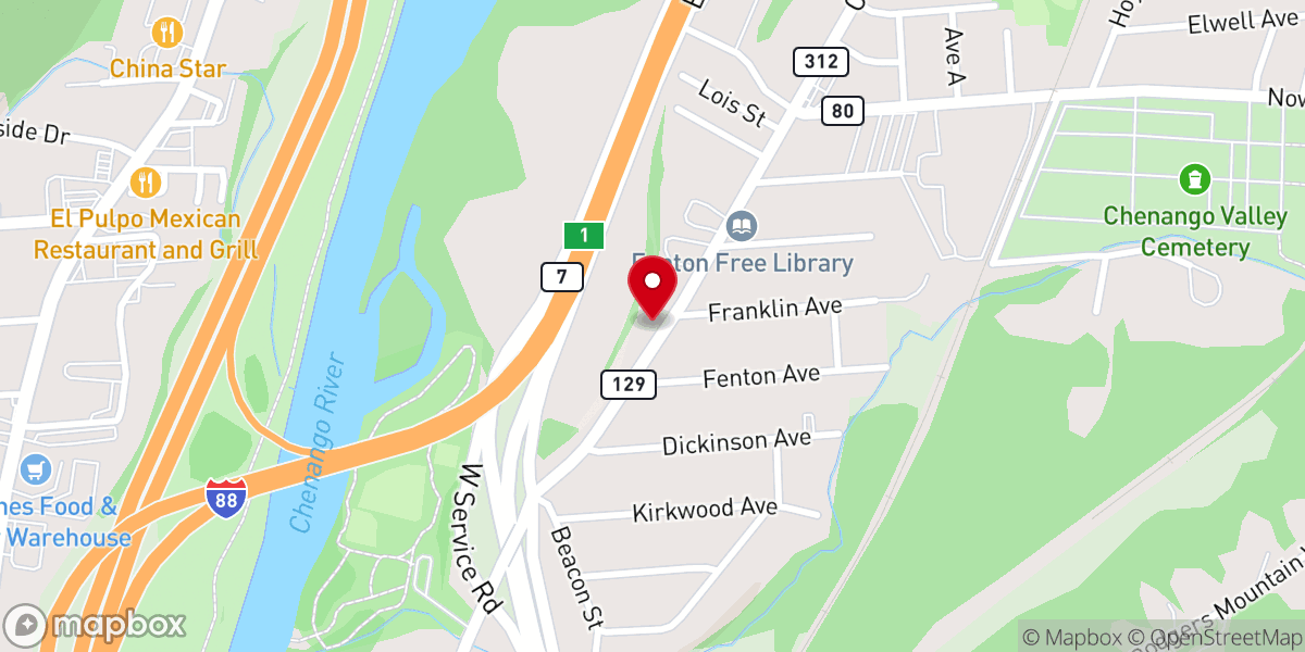 Map showing location of St Francis of Assisi Parish