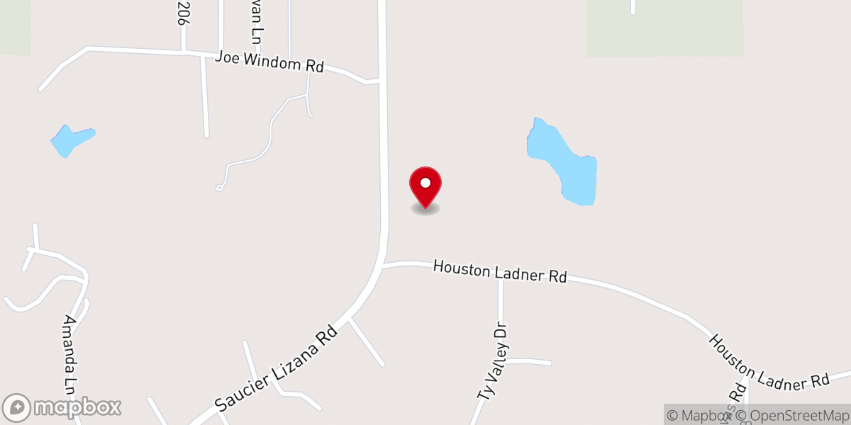 Map showing location of Living Waters Church