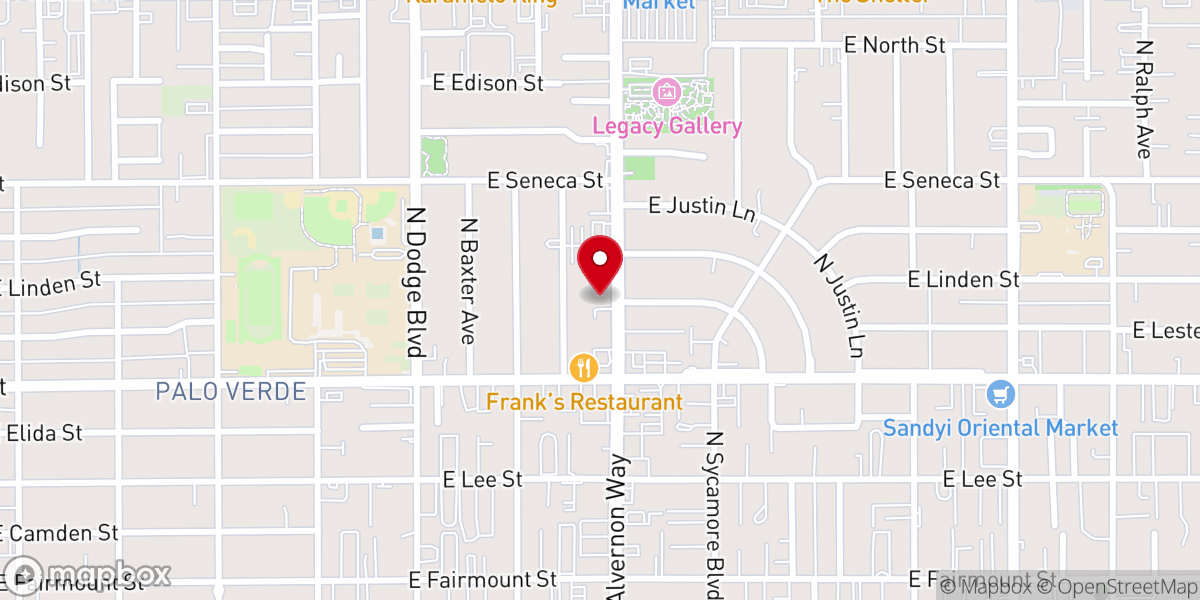 Map showing location of Elements City Church