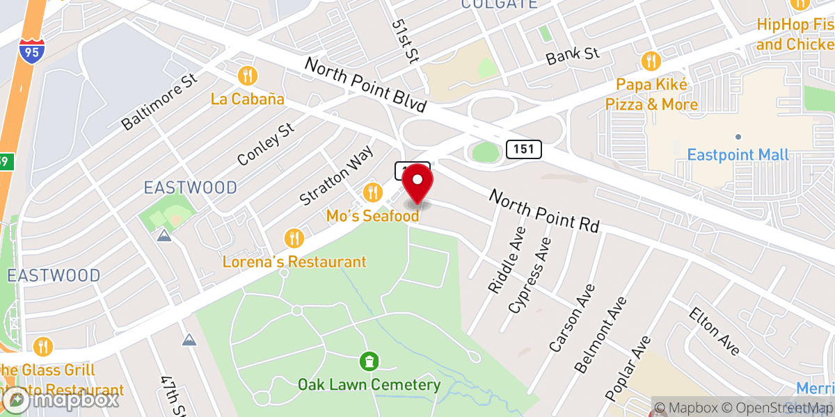 Map showing location of New Hope Ministries