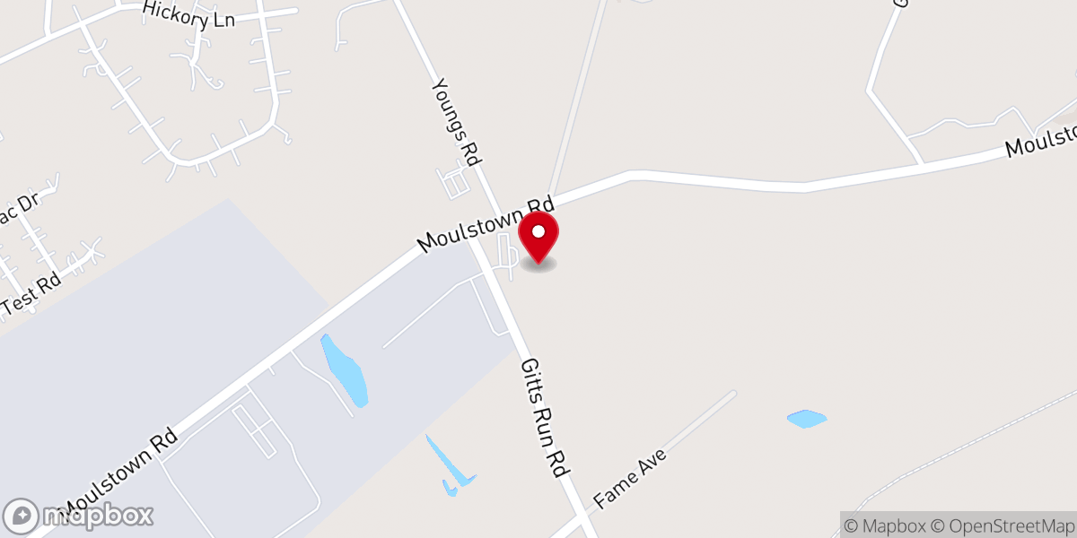 Map showing location of Hanover Seventh-day Adventist Church