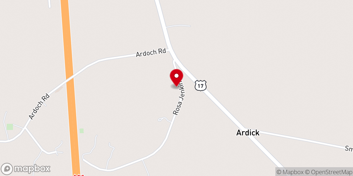 Map showing location of Union Church