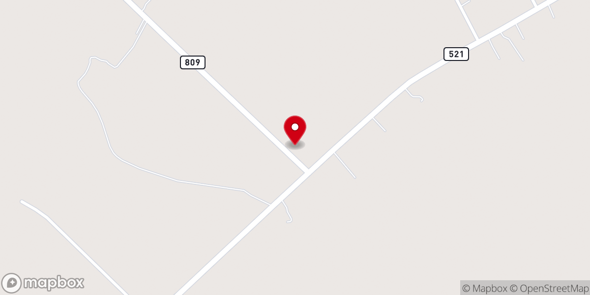 Map showing location of Magnolia Bible Church