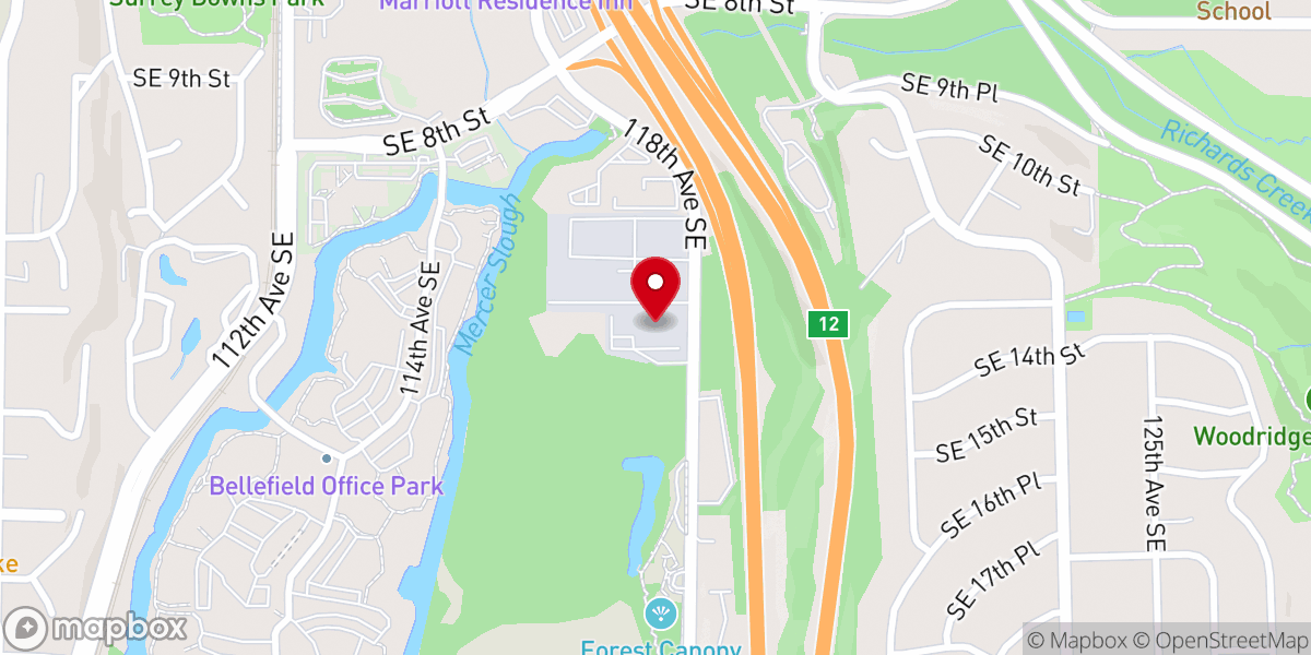 Map showing location of MSBN Church Seattle
