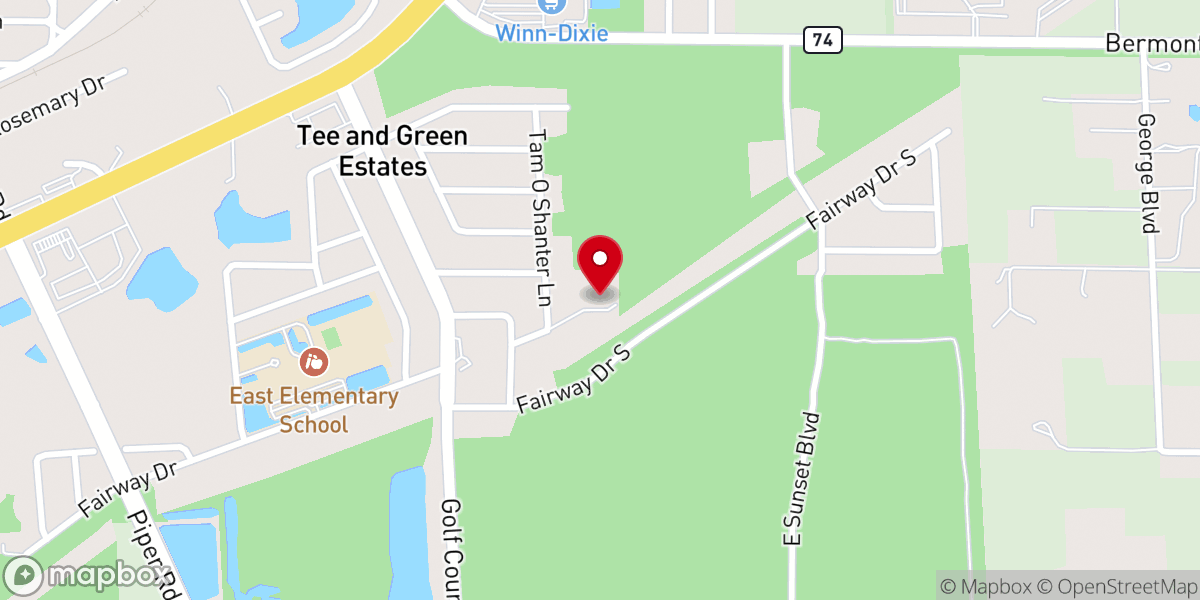 Map showing location of Healer's House Family Church