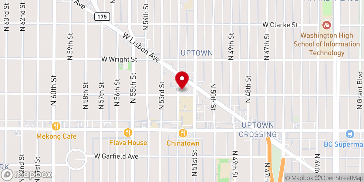 Map showing location of Salem Rest Church of God in Christ