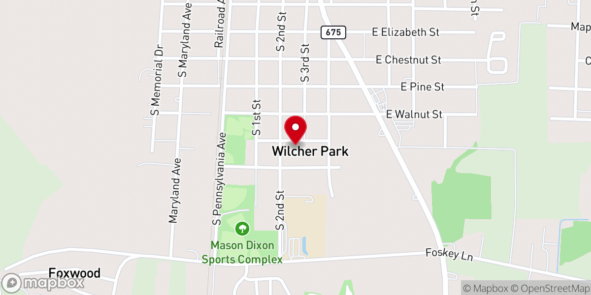 Map showing location of Fellowship Tabernacle Worship