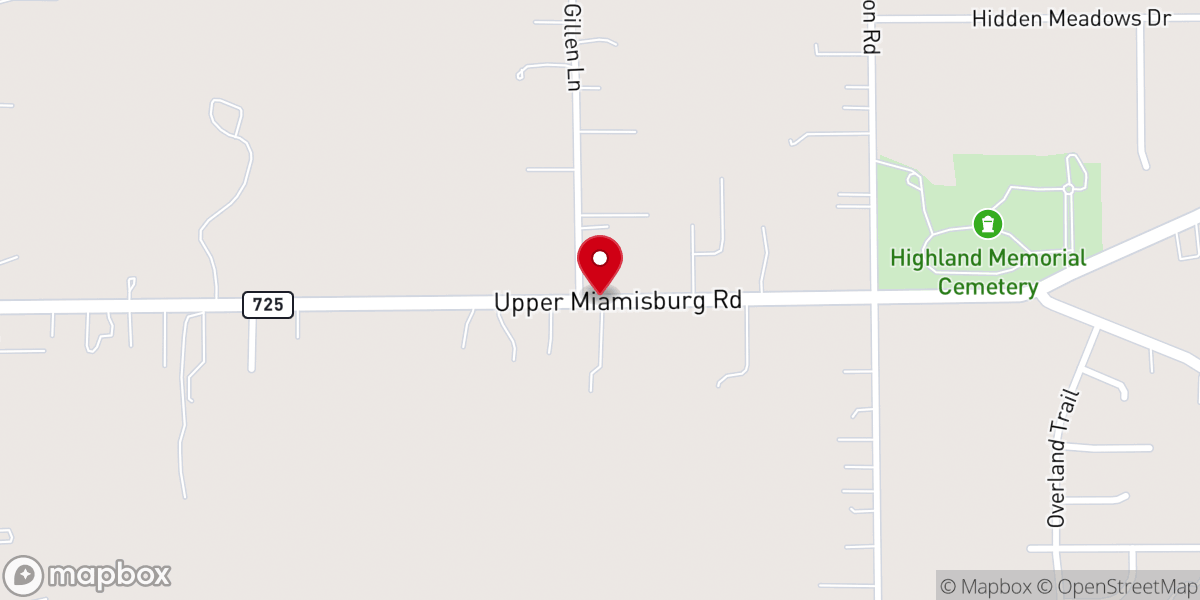 Map showing location of Cornerstone Mssnry Baptist Ch