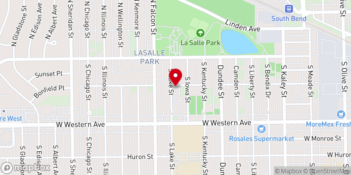 Map showing location of Lake Chapel