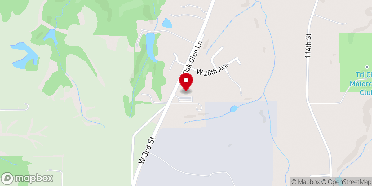 Map showing location of Trinity Lutheran Church