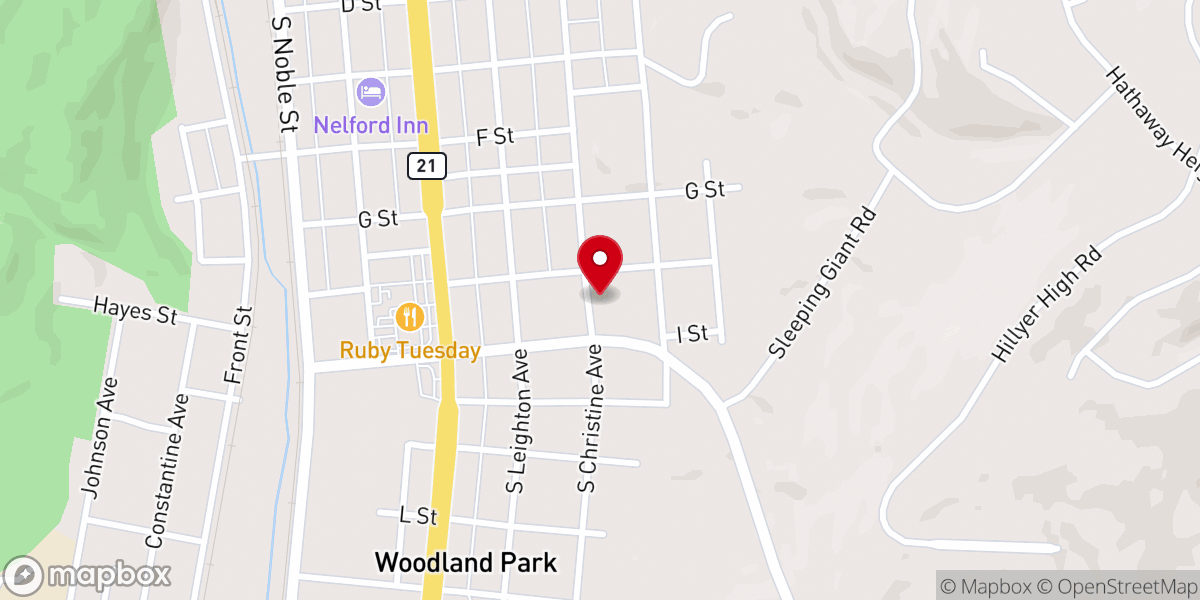 Map showing location of Apostolic Faith Church
