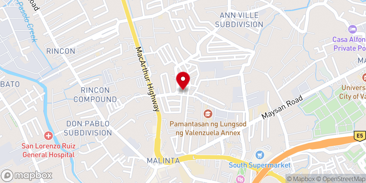 Map showing location of Glorious Hope Christian Center Int'l
