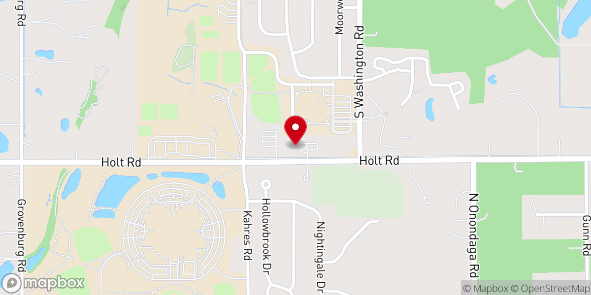 Map showing location of Holt Seventh-day Adventist Church