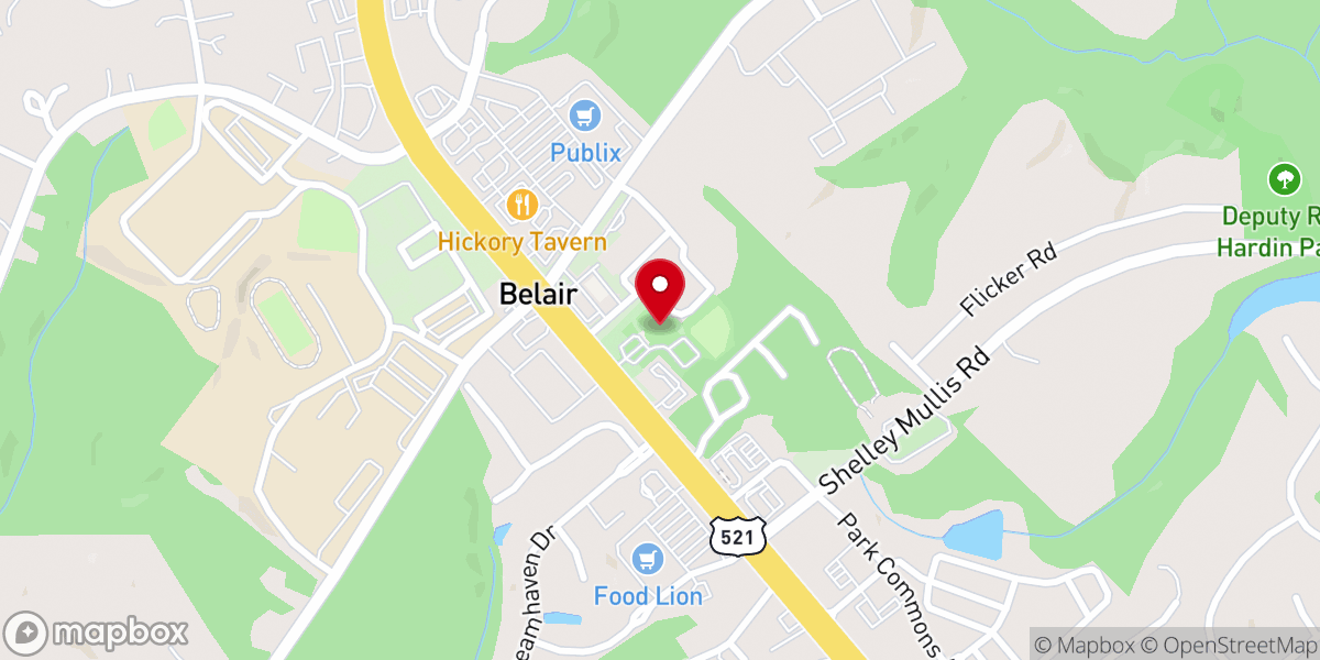 Map showing location of Koinonia Calvary Chapel