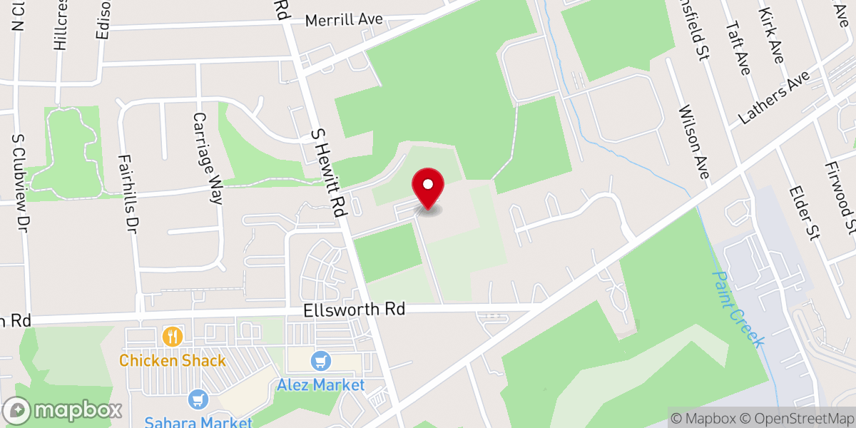 Map showing location of Hope Community Church