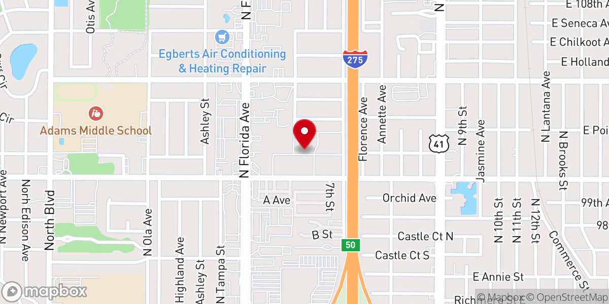 Map showing location of Most Holy Redeemer Church