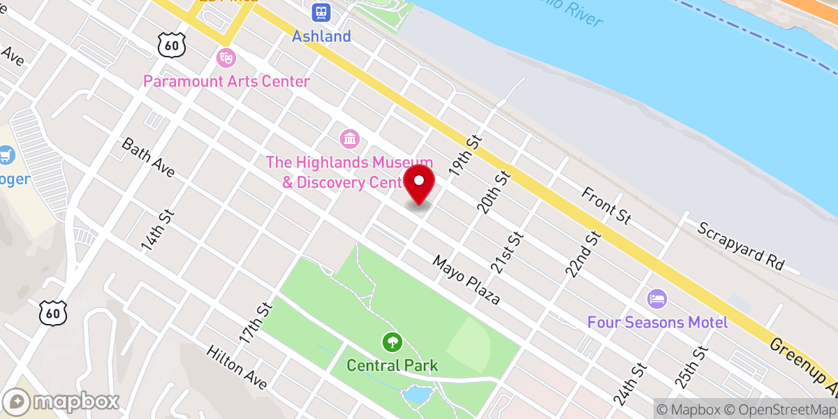 Map showing location of First United Methodist Church Food Pantry - Food Distribution Center