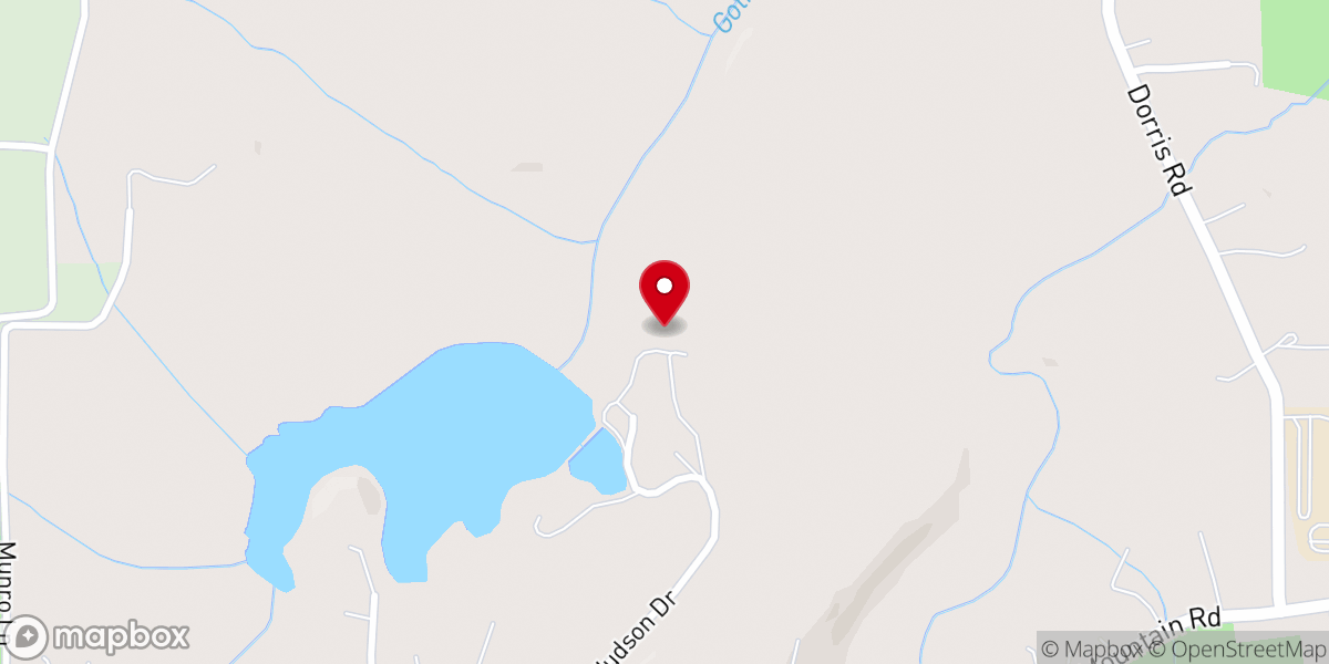 Map showing location of Hudson's By the Lake