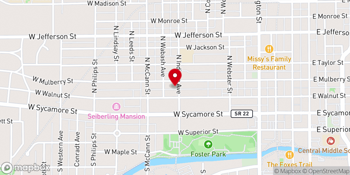 Map showing location of Fresh Start Ministries