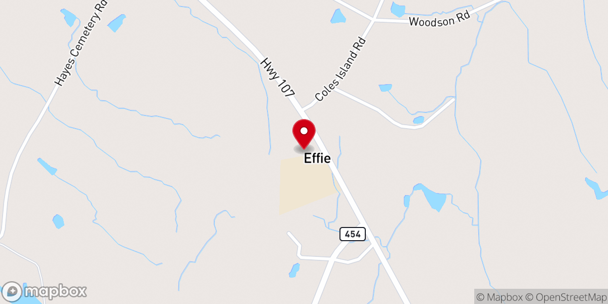 Map showing location of Macedonia Baptist Church
