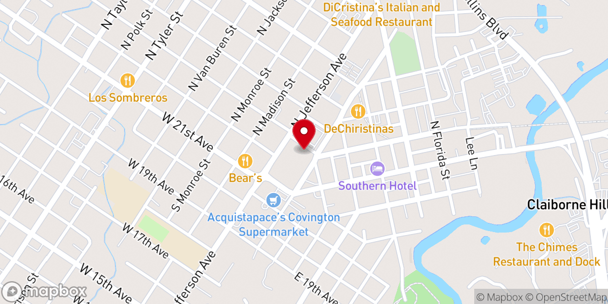 Map showing location of First Church-Christ Scientist