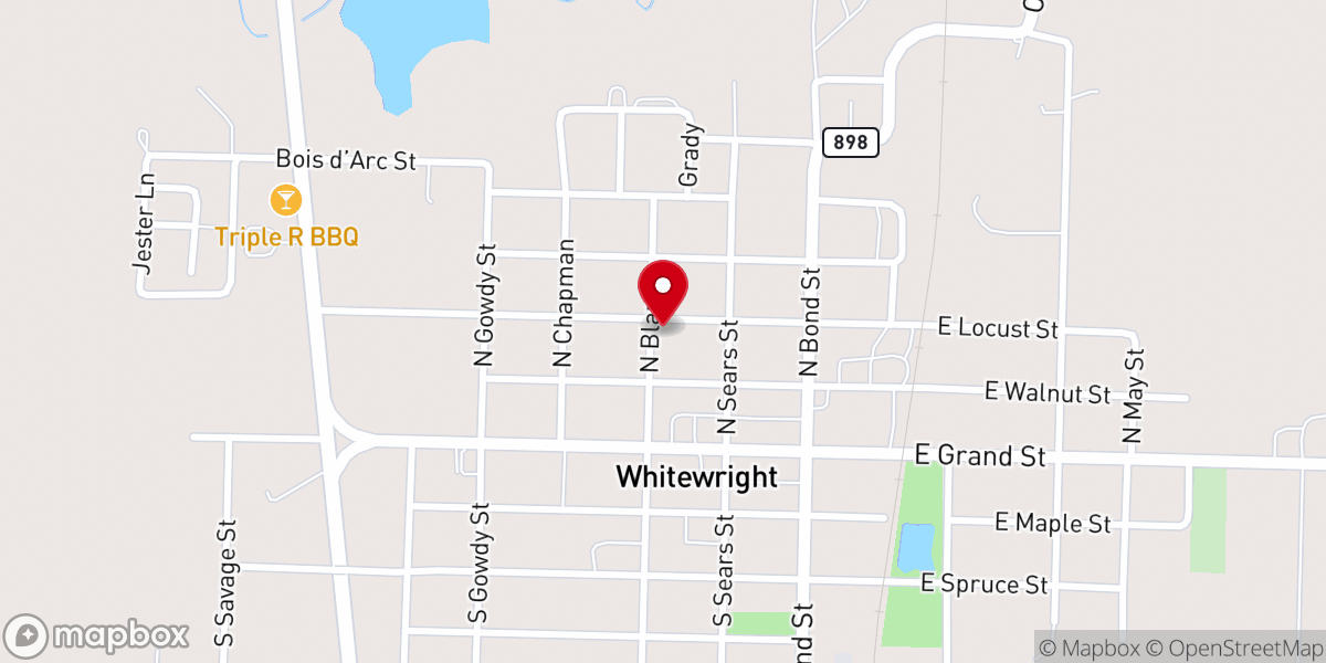 Map showing location of Presbyterian Church
