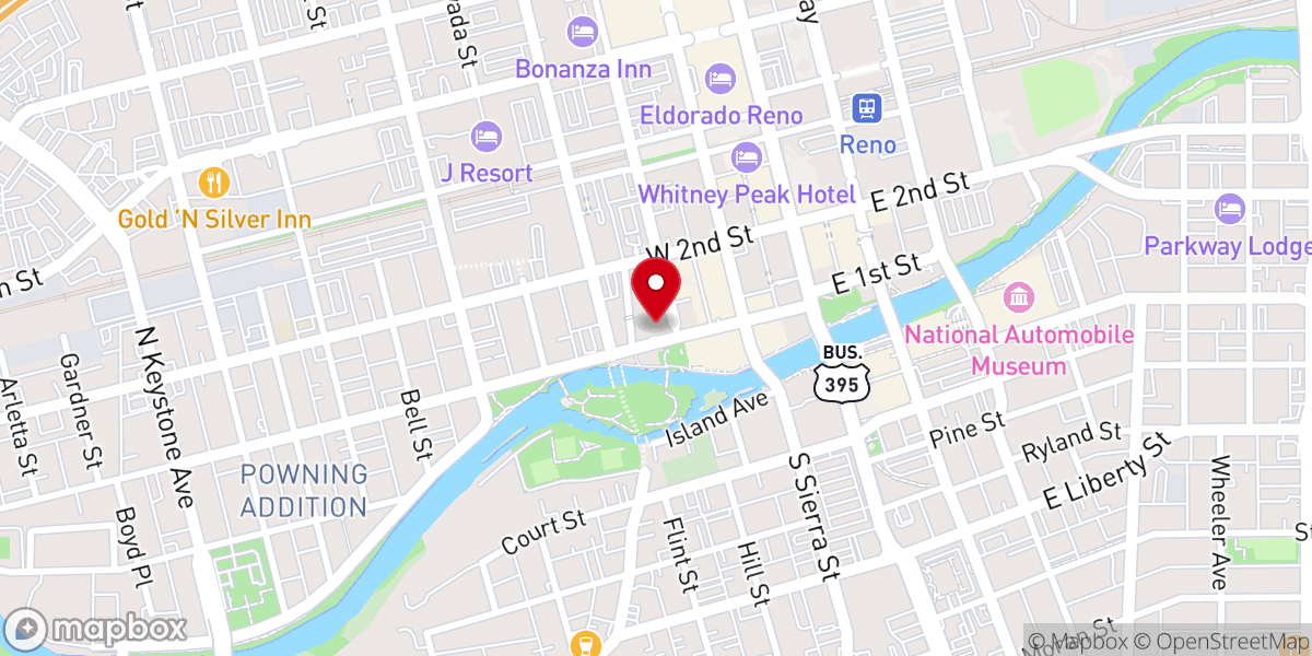 Map showing location of First United Methodist Church